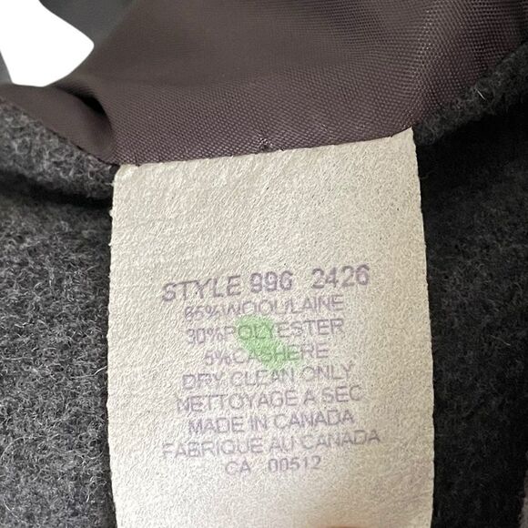 STEFI LARA Vintage Wool Cashmere Double Breasted Jacket Blazer Grey L - Picture 8 of 9